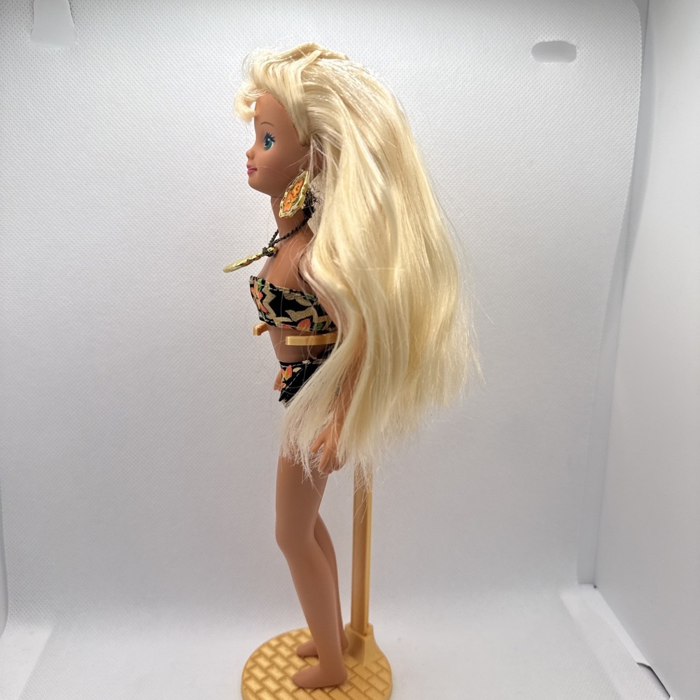 Barbie Tropical Splash Skipper 1994 Original Outfit Earrings and Necklace - Picture 5 of 12